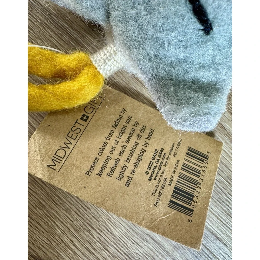 Felted Wool Birdhouse Cat Lover Gift Butterfly Bird Cozy Handmade Indoor Outdoor